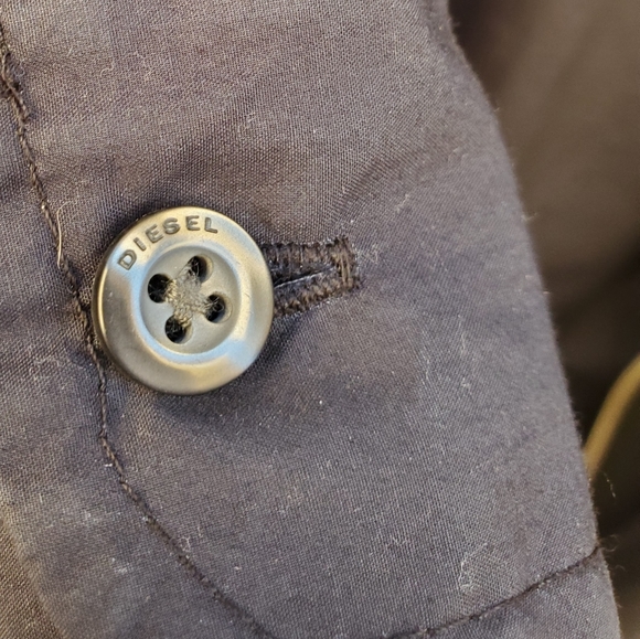 Diesel Black S-Nigel Zip-Front Shirt Jacket. - Picture 13 of 16